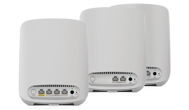 Netgear AX1800 WiFi Mesh System (RBK353) Orbi Dual-Band WiFi 6 Mesh System, 1.8Gbps, Router + 2 Satellites Netgear AX1800 WiFi Mesh System (RBK353) Orbi Dual-Band WiFi 6 Mesh System, 1.8Gbps, Router + 2 Satellites